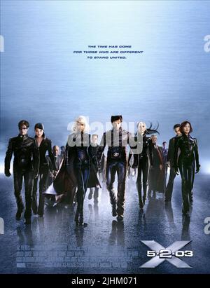 MARSDEN, HU, Stewart, Berry, ASHMORE, JACKMAN, MCKELLEN, ROMIJN-STAMOS, Stanford, JANSSEN, X-Men 2, 2003 Stockfoto