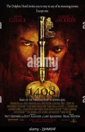 JOHN CUSACK, Samuel L. Jackson FILM POSTER, 1408, 2007 Stockfoto