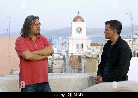 PAUL GREENGRASS, MATT DAMON, DAS BOURNE ULTIMATUM, 2007 Stockfoto