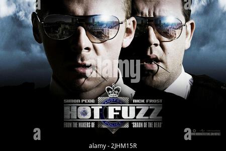 SIMON PEGG, NICK FROST, HOT FUZZ, 2007 Stockfoto