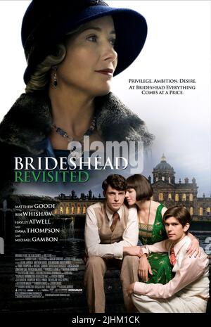 EMMA THOMPSON, Matthew Goode, Ben Whishaw, Hayley Atwell, Poster, Brideshead revisited, 2008 Stockfoto