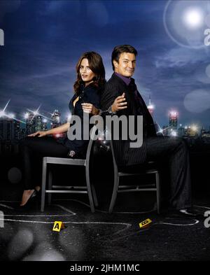 STANA KATIC, Nathan Fillion, Schloss, 2009 Stockfoto