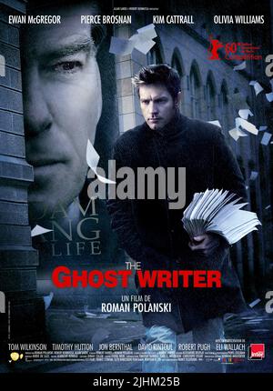 PIERCE BROSNAN und EWAN MCGREGOR POSTER, The Ghost Writer, 2010 Stockfoto