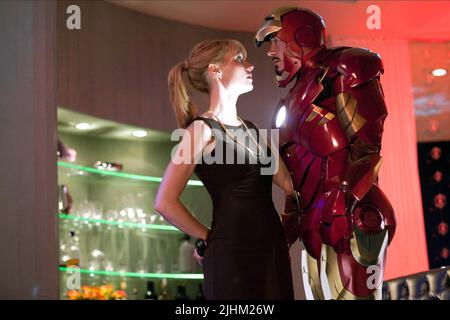 GWYNETH PALTROW, Robert Downey jr., IRON MAN 2, 2010 Stockfoto