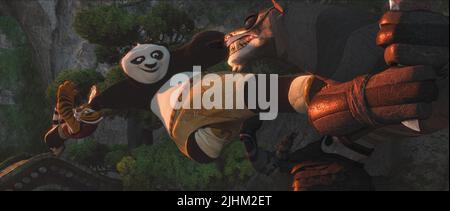 Tigerin, Po der Panda, WOLF CHEF, KUNG FU PANDA 2, 2011 Stockfoto