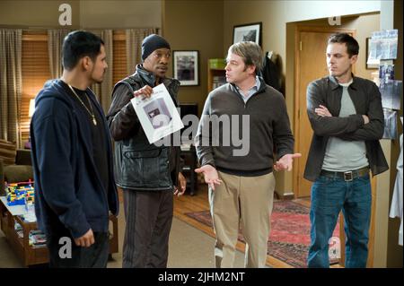 MICHAEL PENA, EDDIE MURPHY, Matthew Broderick, Casey Affleck, TOWER HEIST, 2011 Stockfoto