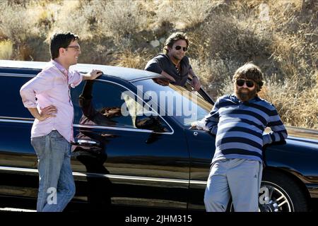 ED HELMS, Bradley Cooper, Zach Galifianakis, den Kater TEIL III, 2013 Stockfoto