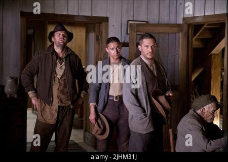 JASON CLARKE, SHIA LABEOUF, Tom Hardy, GESETZLOS, 2012 Stockfoto