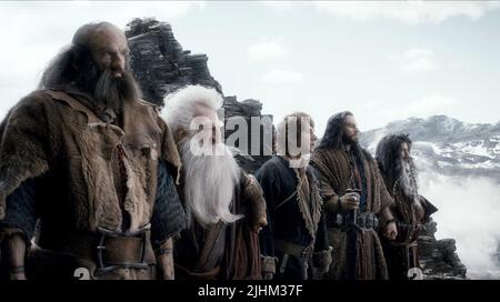 WILLIAM KIRCHER, KEN STOTT, Martin Freeman, Richard Armitage, GRAHAM MCTAVISH, The Hobbit: The Desolation von Smaug, 2013 Stockfoto