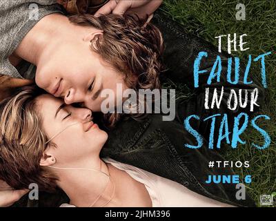 ANSEL ELGORT, Shailene Woodley, Plakat, DER FEHLER IN UNSERER STARS, 2014 Stockfoto