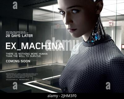 ALICIA VIKANDER POSTER, EX MACHINA, 2014 Stockfoto
