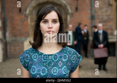 FELICITY JONES, DIE THEORIE VON ALLEM, 2014 Stockfoto