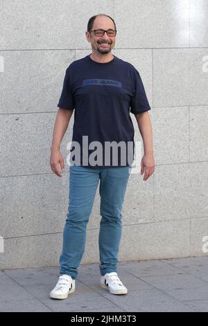 Madrid, Spanien. 19.. Juli 2022. Jordi Sanchez nimmt an der Fotozelle „Hollyblood“ im Hotel Urso in Madrid Teil. Kredit: SOPA Images Limited/Alamy Live Nachrichten Stockfoto