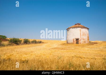 Traditionelles Dovecote. Noviales, Provinz Soria, Castilla Leon, Spanien. Stockfoto