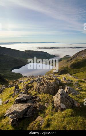 Hebel Wasser tarn im englischen Lake District Stockfoto