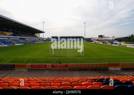 Mansfield, Großbritannien. 19.. Juli 2022. Allgemeine Innenansicht von One Call Stadium, Heimstadion der Mansfield Town in Mansfield, Großbritannien am 7/19/2022. (Foto von Ben Early/News Images/Sipa USA) Quelle: SIPA USA/Alamy Live News Stockfoto