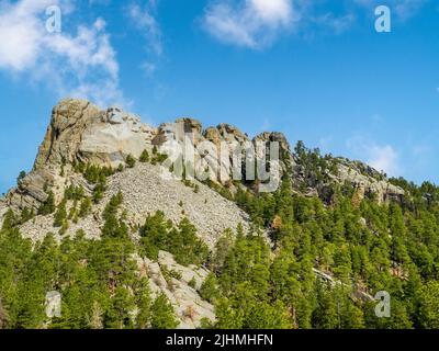 Mount Rushmore National Memorial in den Black Hills von South Dakota USA Stockfoto