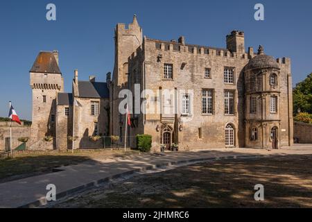 Das Schloss von Creully im Département Calvados in Frankreich Stockfoto