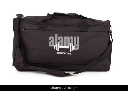Sporttasche isoliert auf weißem Hintergrund Stockfoto