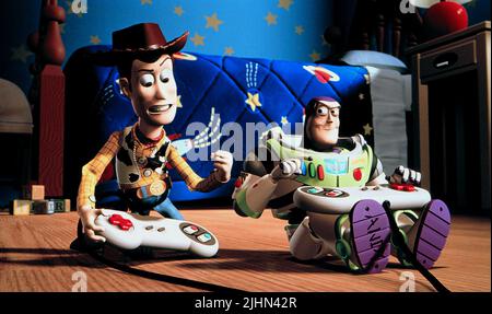 WOODY, Buzz Lightyear, Toy Story 2, 1999 Stockfoto