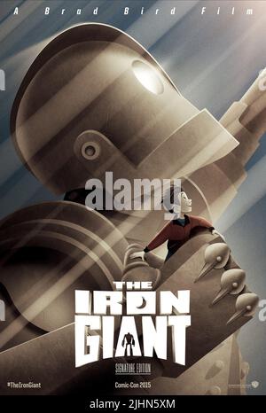 HOGARTH, dem Eisernen riesen Poster, Plakat, das Bügeleisen Riese, 1999 Stockfoto