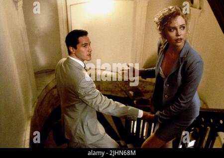 KEANU REEVES, Charlize Theron, THE DEVIL'S ADVOCATE, 1997 Stockfoto