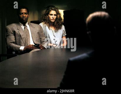 DENZEL WASHINGTON, Julia Roberts, THE PELICAN BRIEF, 1993 Stockfoto