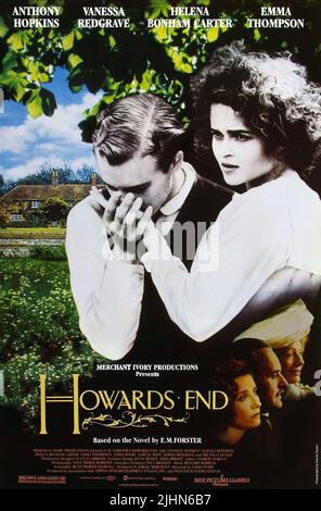 SAMUEL WEST, Helena Bonham Carter, Emma Thompson, Anthony Hopkins, Vanessa Redgrave, Plakat, HOWARDS END, 1992 Stockfoto