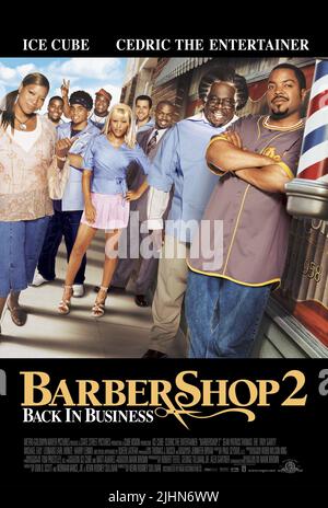 FILMPLAKAT, BARBERSHOP 2: ZURÜCK IM GESCHÄFT, 2004 Stockfoto