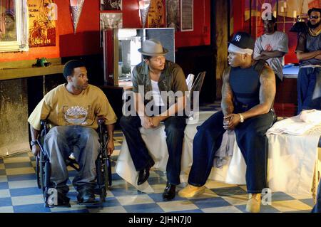 ASHLEY WALTERS, TERRENCE DASHON HOWARD, CURTIS JACKSON AKA 50 CENT Get Rich or Die Tryin', 2005 Stockfoto