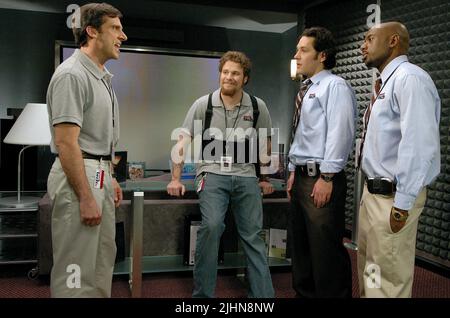 STEVE CARELL, Seth Rogen, Paul Rudd, Romany Malco, das 40 Jahre alte Jungfrau, 2005 Stockfoto