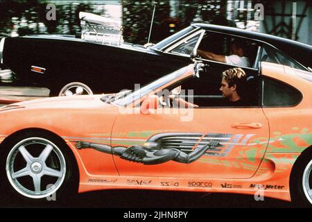 VIN DIESEL, Paul Walker, The Fast and the Furious, 2001 Stockfoto