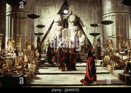 KÖNIG IM THRONSAAL, TROY, 2004 Stockfoto