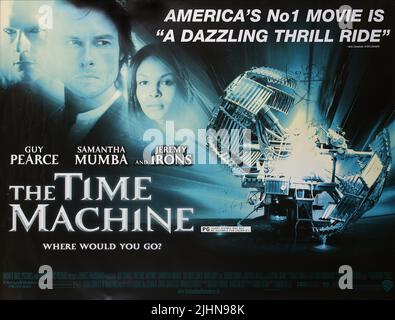 JEREMY IRONS, Guy Pearce, SAMANTHA MUMBA, Plakat, TIME MACHINE, 2002 Stockfoto