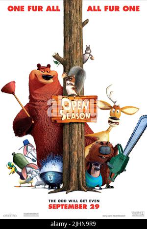 BOOG, Elliot, MCSQUIZZY, Reilly, Plakat, Open Season, 2006 Stockfoto