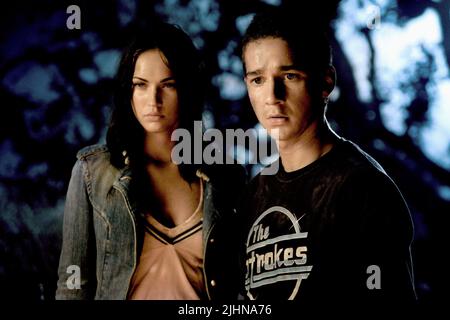 MEGAN FOX, SHIA LABEOUF, Transformatoren, 2007 Stockfoto