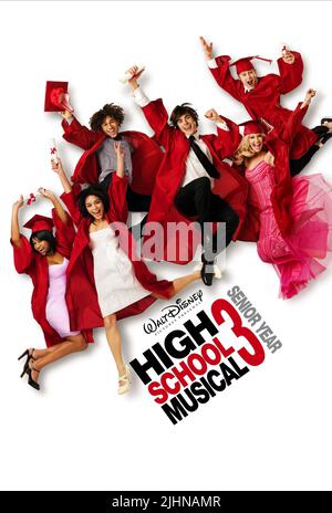 Film Poster, HIGH SCHOOL MUSICAL 3: Senior Year 2008 Stockfoto