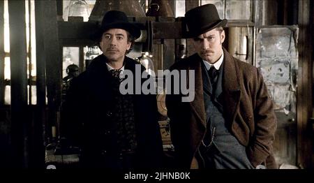 ROBERT Downey Jr., JUDE LAW, SHERLOCK HOLMES, 2009 Stockfoto