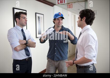 ZACHARY QUINTO, J.C. CHANDOR, Penn Badgley, MARGIN CALL, 2011 Stockfoto