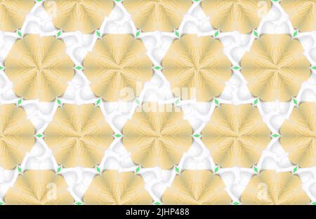 Nahtloser Waffel Kegel Eis kaleidoskopischen Hintergrund. Stockfoto