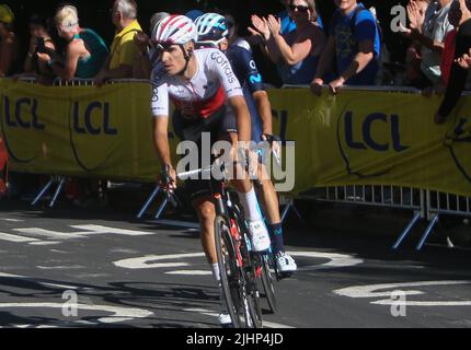 PEREZ Anthony vom Cofidis Team während der Tour de France 2022, Radrennen Etappe 12, Briançon - Alpe d'Huez (165,5 km) am 14. Juli 2022 in Huez, Frankreich - Foto Laurent Lairys / DPPI Stockfoto