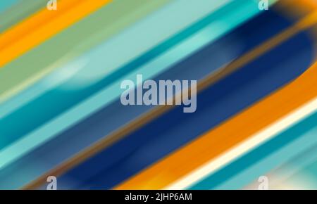 Moderner und trendiger abstrakter Hintergrund mit orangen und blauen Farben mit geometrischer Form - Stock Illustration Stockfoto