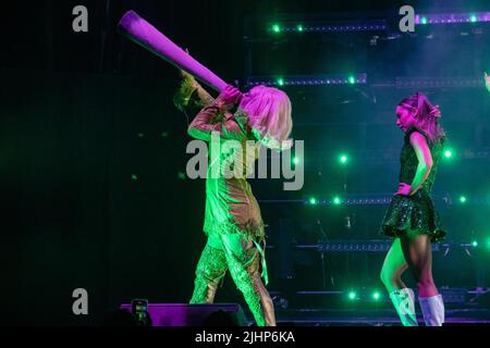 AUSTIN, TX - 19. JULI: Laganja Estranja spielt auf der Bühne während RuPauls Drag Race Werq The World Tour 2022 bei ACL Live am 19. Juli 2022 in Austin, Texas.(Foto: Maggie Boyd/SipaUSA) Quelle: SIPA USA/Alamy Live News Stockfoto