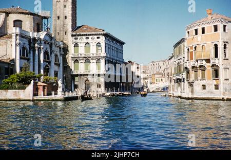 Historische Gebäude vom Canal Grande, Grand Canal, Venedig, Italien, 1959 Stockfoto