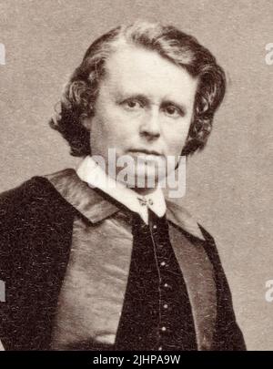 Rosa Bonheur (1822-1899), französische Tiermalerin (animalière), Portraitfotografie im Albumdruck von André Adolphe-Eugène Disdéri, 1861-1864 Stockfoto