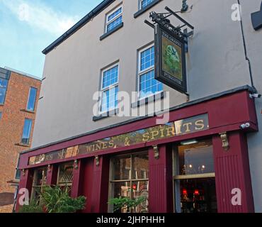 The Grapes Pub Exterior, 60 Roscoe Street , Liverpool, Merseyside, England, UK, L1 9DW Stockfoto