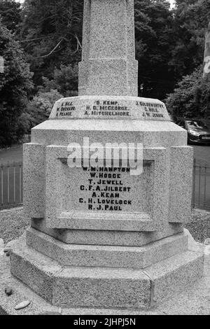 Treslothan War Memorial, Camborne Stockfoto