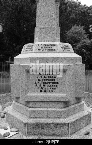 Treslothan War Memorial, Camborne Stockfoto
