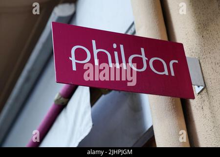 Bordeaux , Aquitaine Frankreich - 07 14 2022 : phildar Logo Marke und Text Zeichen Shop französisch Kleidung Wolle Stockfoto