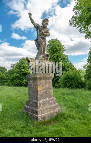 Statue von Neptun Gott des Süsswassers und des Meeres in der römischen Religion Stockfoto